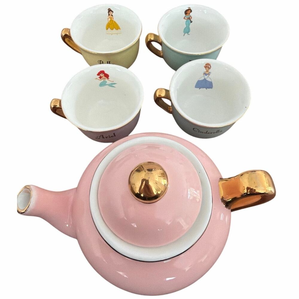 Pottery Barn Disney princess tea set used